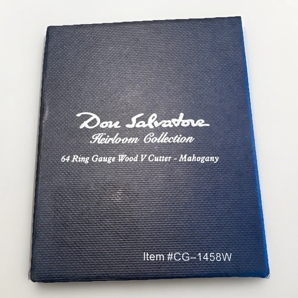 Don Salvatore Heirloom Collection 64 Ring Gauge V Cutter Mahogany New In Box